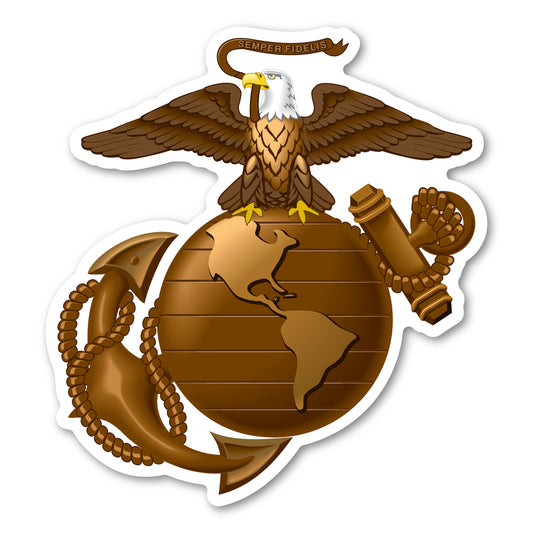 Magnet, United States Marine Corps Logo Magnet, USMC Globe and Anchor, 4.5