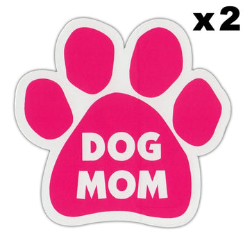 Window Decals, 2-Pack, Dog Mom, 4.25