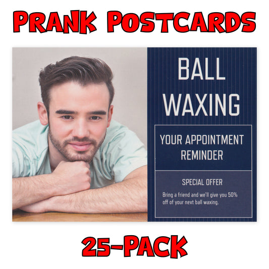 Prank Postcards (Ball Waxing)