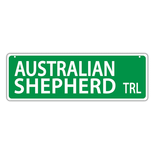 Street Sign, Plastic, Australian Shepherd Trail, 17