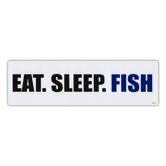 Sticker, Bumper Sticker, Eat. Sleep. Fish., Fishing Lover, 10