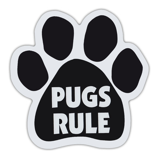 Magnet, Dog Paw, Pugs Rule, 5.5