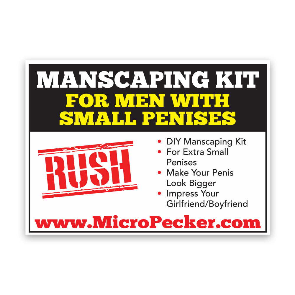 Close-Up - Manscaping Kit Joke Sticker