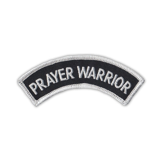 Patch, Embroidered Patch, Prayer Warrior Mini Rocker Arch, 4