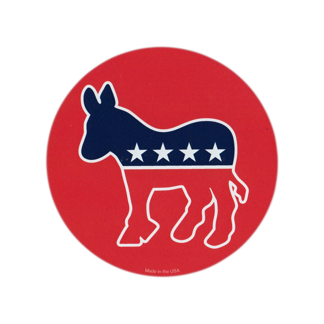 Magnet - Democratic Donkey (3.75" Round)