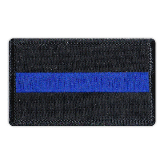 Patch, Embroidered Patch, Thin Blue Line, 3
