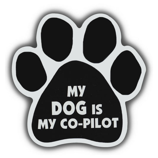 Magnet, Dog Paw, My Dog Is My Co-Pilot, 5.5
