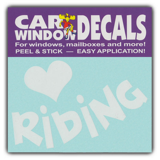 Decal, Window Decal, Love Riding, 4.5