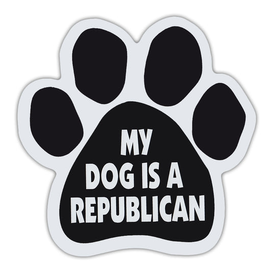 Magnet, Dog Paw, My Dog Is A Republican, 5.5
