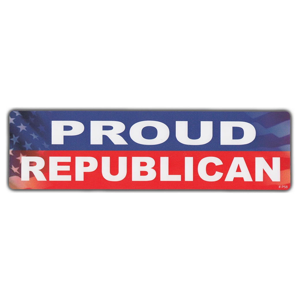 Bumper Sticker - Proud Republican 