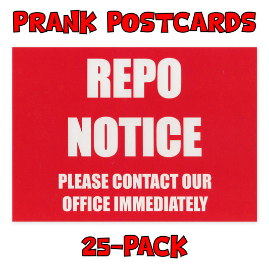 Prank Postcards (Repo Notice)