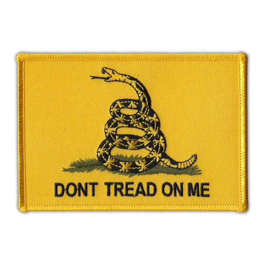 Patch, Embroidered Patch, Don't Tread On Me, Gadsden Flag Coiled Snake, 5