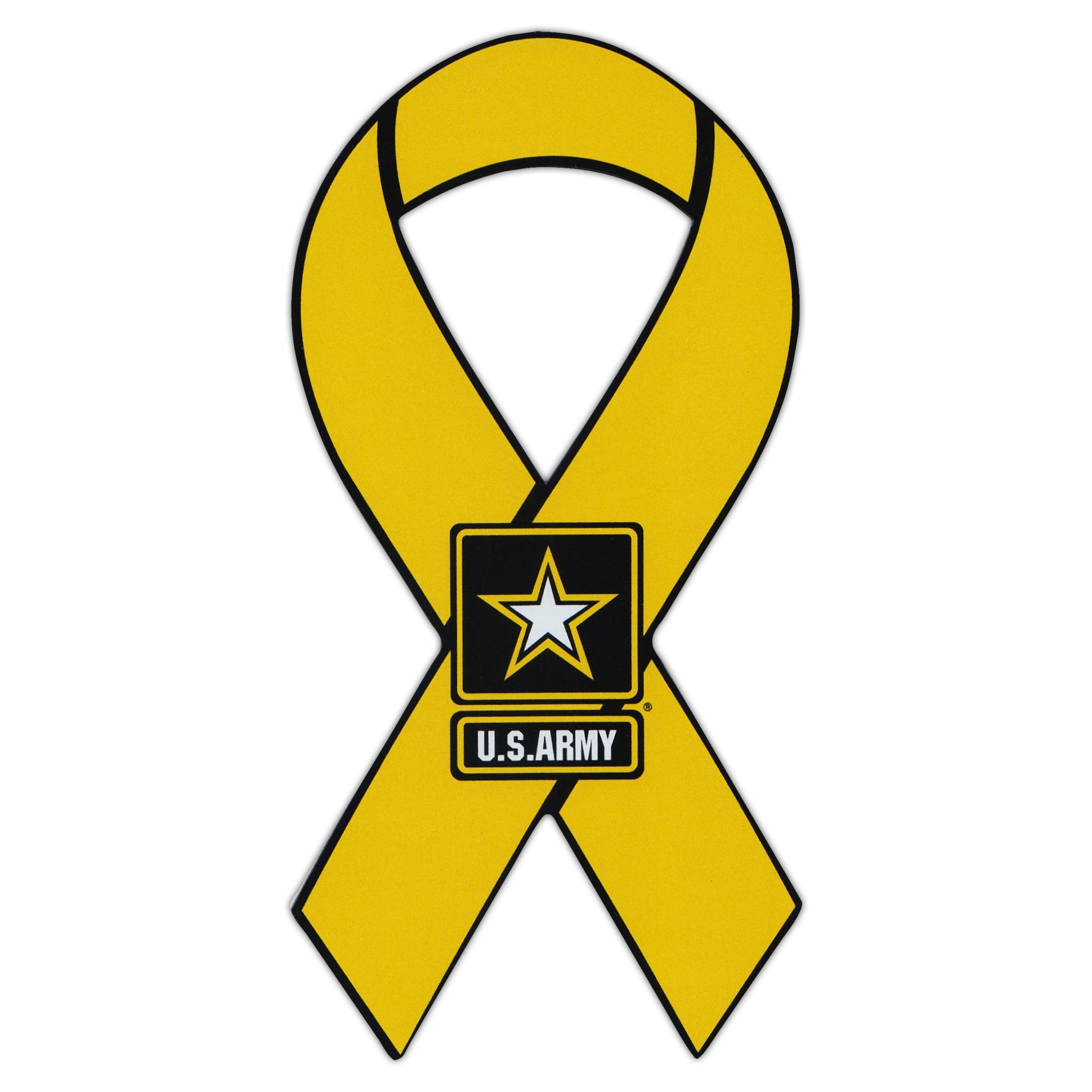 Ribbon Magnet - U.S. Army Yellow Ribbon