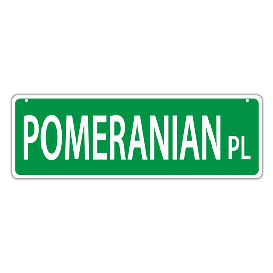 Street Sign, Plastic, Pomeranian Place, 17