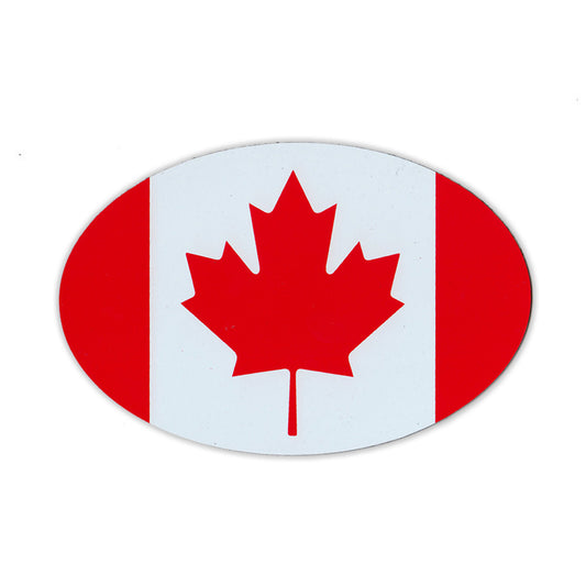 Magnet, Oval, Canada Flag, 6