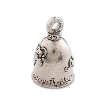 Guardian Bell, Metal, Never Ride Faster Than Your Guardian Angel Can Fly, Motorcycle Good Luck Bell, .75
