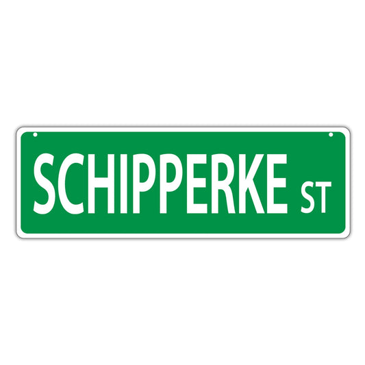 Street Sign, Plastic, Schipperke Street, 17