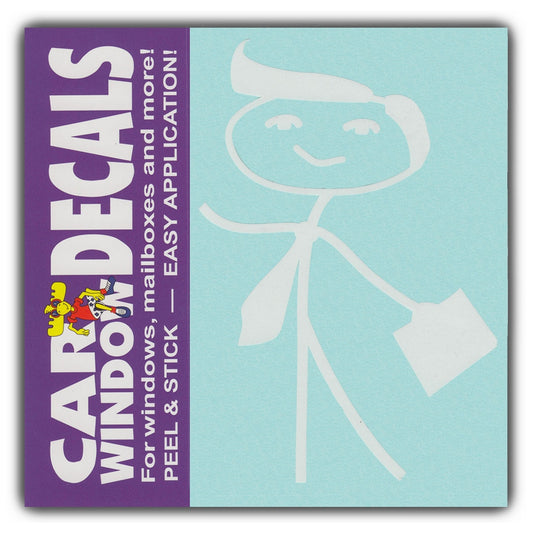 Decal, Window Decal, Father With Briefcase, 4.5