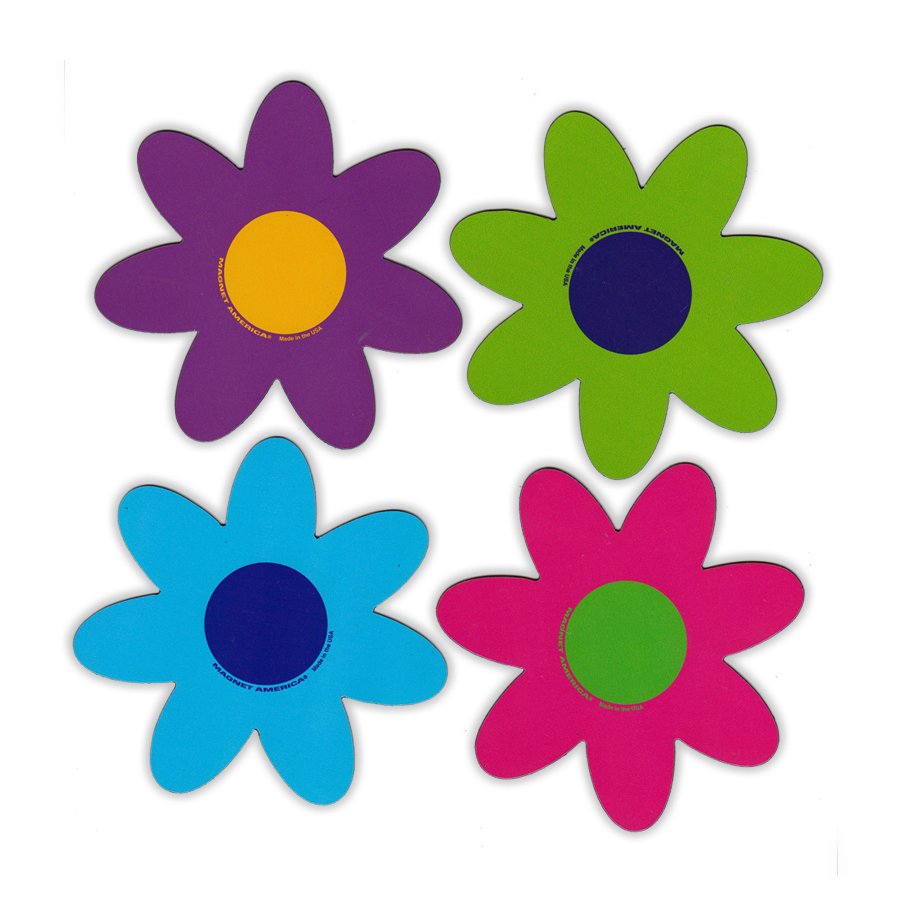 Magnet Variety Pack - Bright Flowers, 4" x 4" (Each Flower)