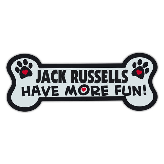 Magnet, Dog Bone, Jack Russells Have More Fun!, 7.25