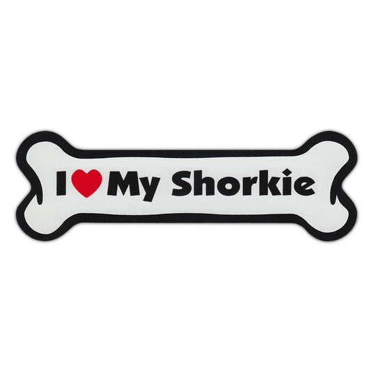Magnet, Dog Bone, I Love My Shorkie (Shih Tzu, Yorkshire Terrier), 7