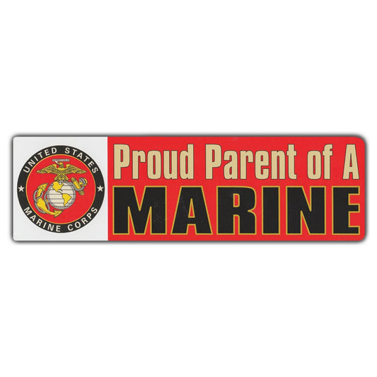 Sticker, Bumper Sticker, Proud Parent Of A Marine, 10