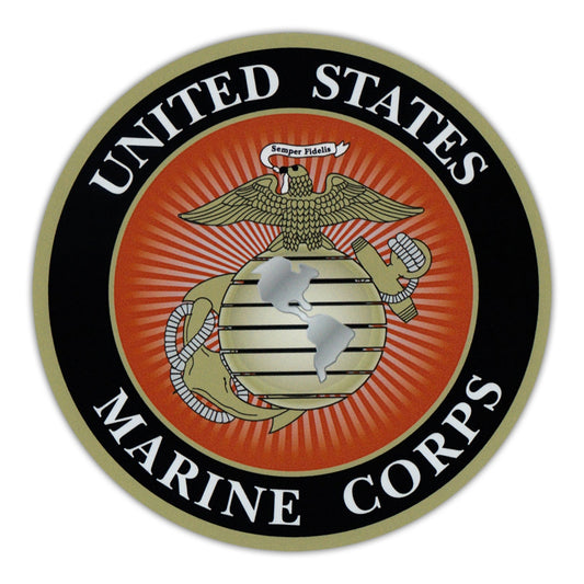 Magnet, Round, United States Marine Corps, 4.75