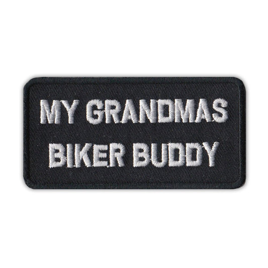 Patch, Embroidered Patch, My Grandma's Biker Buddy, For Child, 3