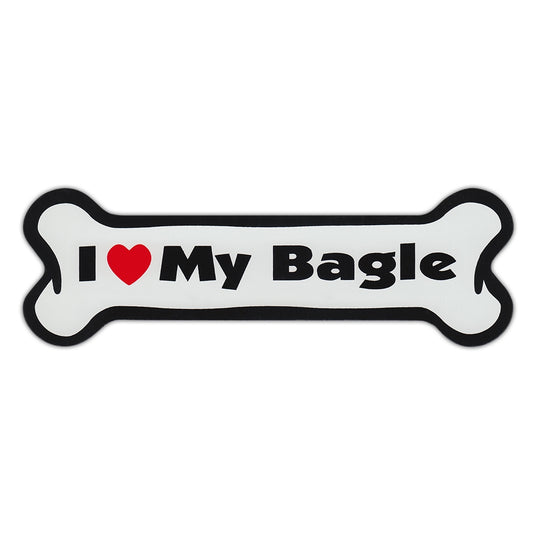 Magnet, Dog Bone, I Love My Bagle (Basset Hound, Beagle), 7