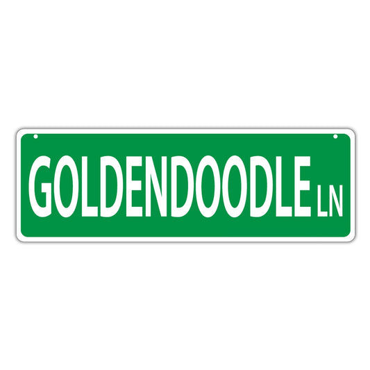 Street Sign, Plastic, Goldendoodle Lane, 17