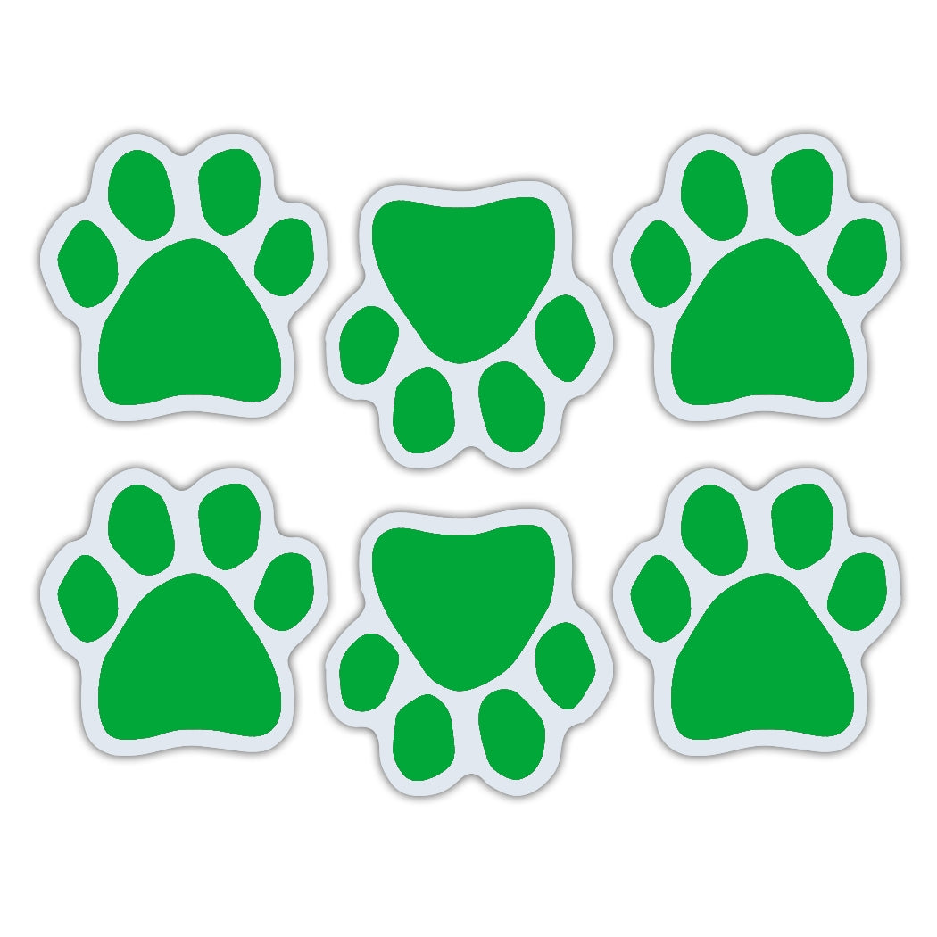 Magnet Variety Pack - Green Paw Magnets, 1.75" x 1.75" Each