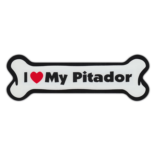 Magnet, Dog Bone, I Love My Pitador (Pit Bull, Labrador Retriever), 7