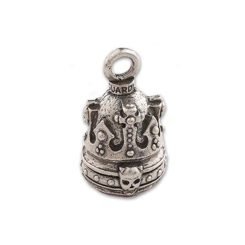 Guardian Bell, Metal, Crown of Skulls, Motorcycle Good Luck Bell, .75