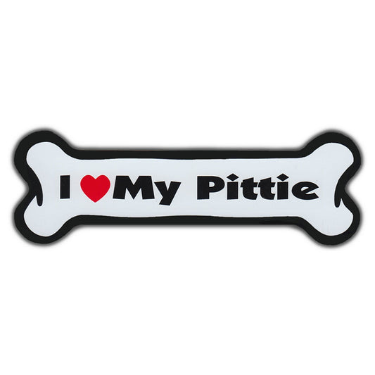 Magnet, Dog Bone, I Love My Pittie, 7