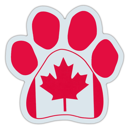 Magnet, Dog/Cat Paw, Canadian Flag, 5.5