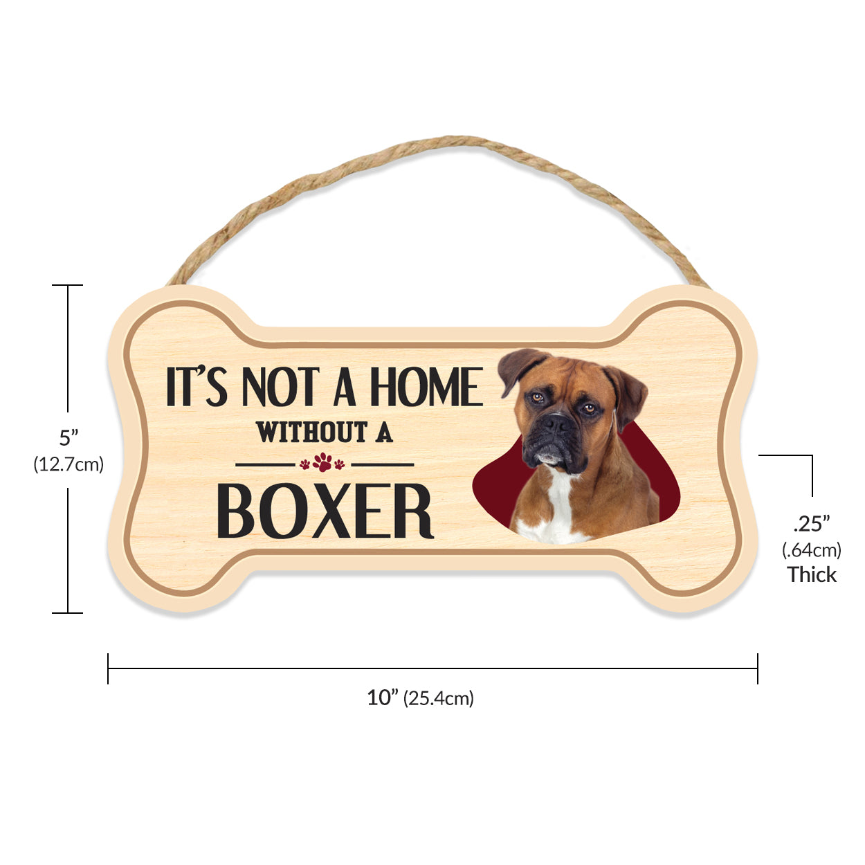 Dog Bone Sign Dimensions