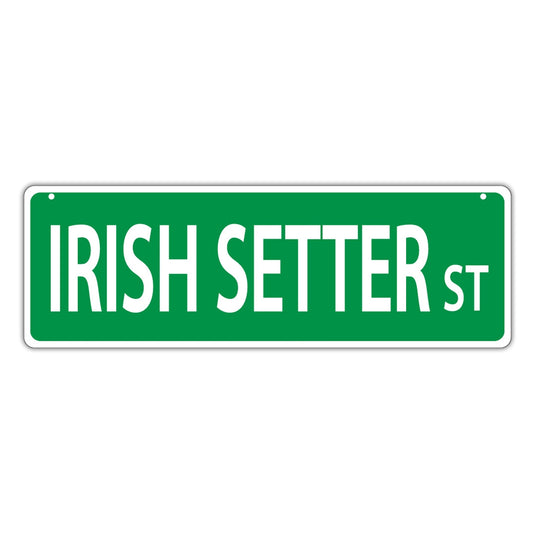 Street Sign, Plastic, Irish Setter Street, 17