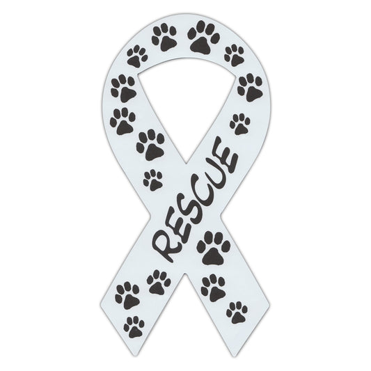 Magnet, Ribbon, Rescue (White), 4