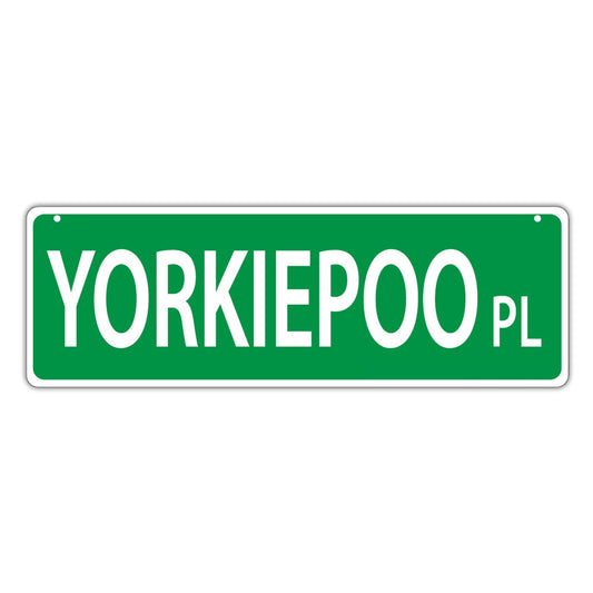 Street Sign, Plastic, Yorkiepoo Place (Yorkshire Terrier, Poodle), 17