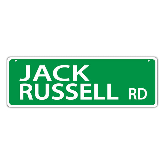Street Sign, Plastic, Jack Russell Road, 17