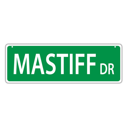 Street Sign, Plastic, Mastiff Drive, 17