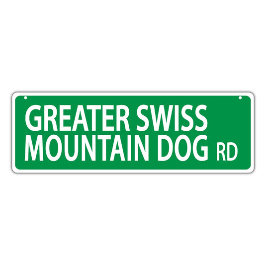 Street Sign, Plastic, Greater Swiss Mountain Dog Road, 17