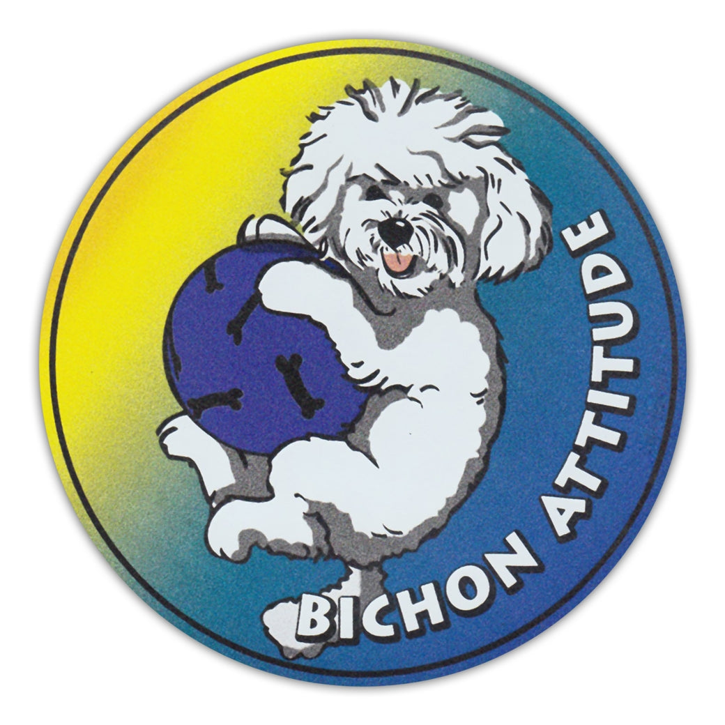 Round Magnet - Bichon Attitude