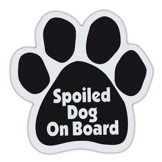 Magnet, Dog Paw, Spoiled Dog On Board, 5.5