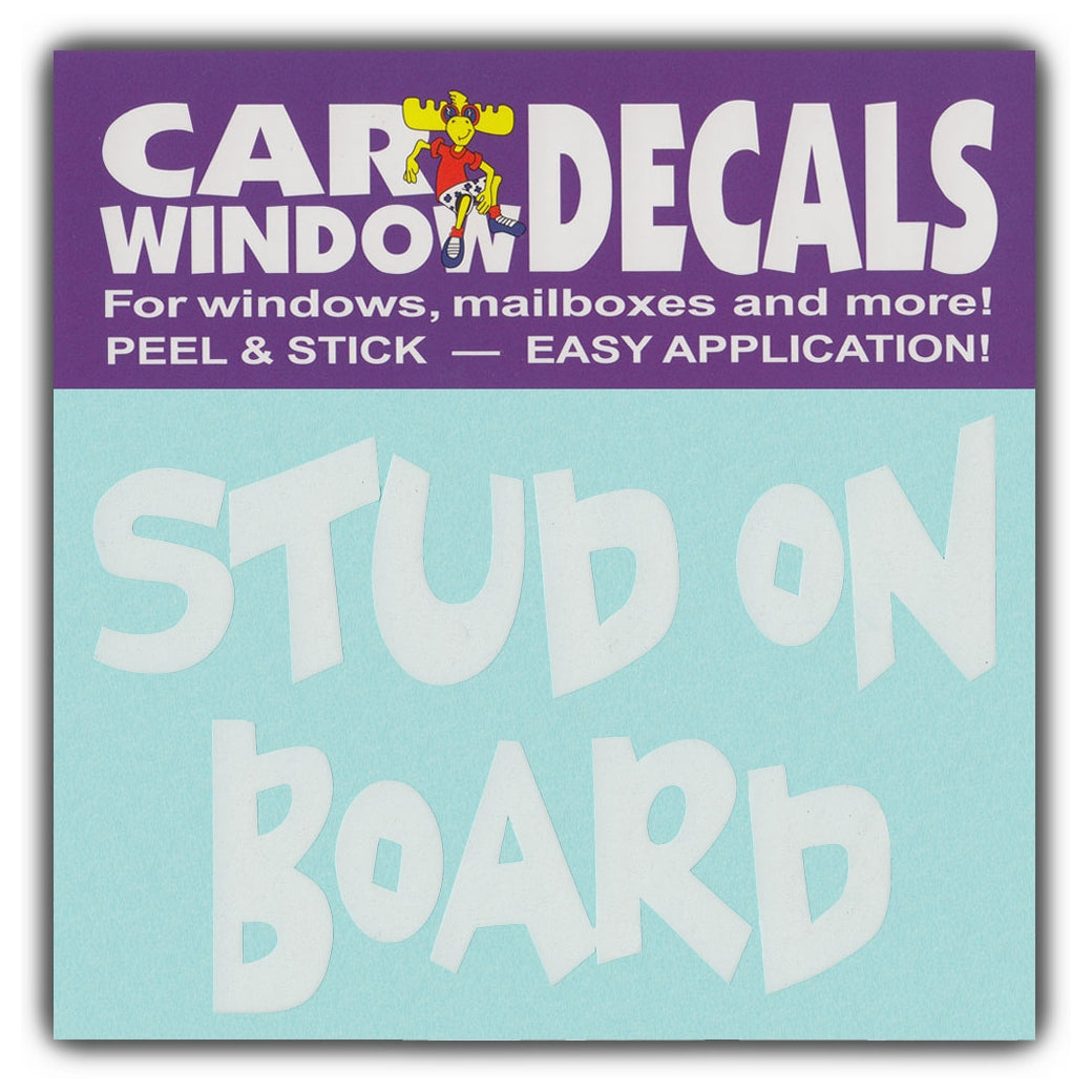 Window Decal - Stud On Board (4.5" Wide)