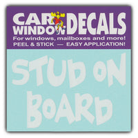 Window Decal - Stud On Board (4.5" Wide)