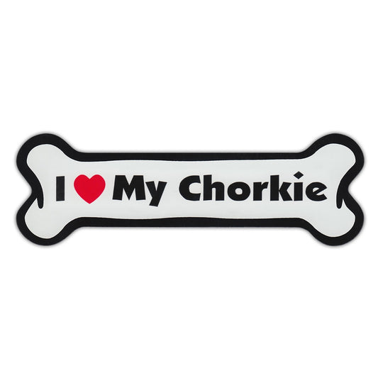 Magnet, Dog Bone, I Love My Chorkie (Chihuahua Yorkshire Terrier) 7