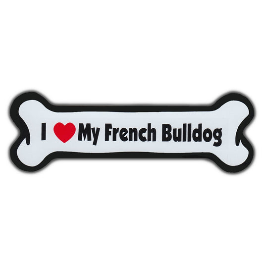 Magnet, Dog Bone, I Love My French Bulldog, 7