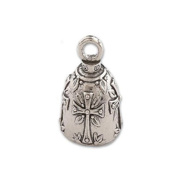 Guardian Bell, Metal, Holy Cross, Motorcycle Good Luck Bell, .75
