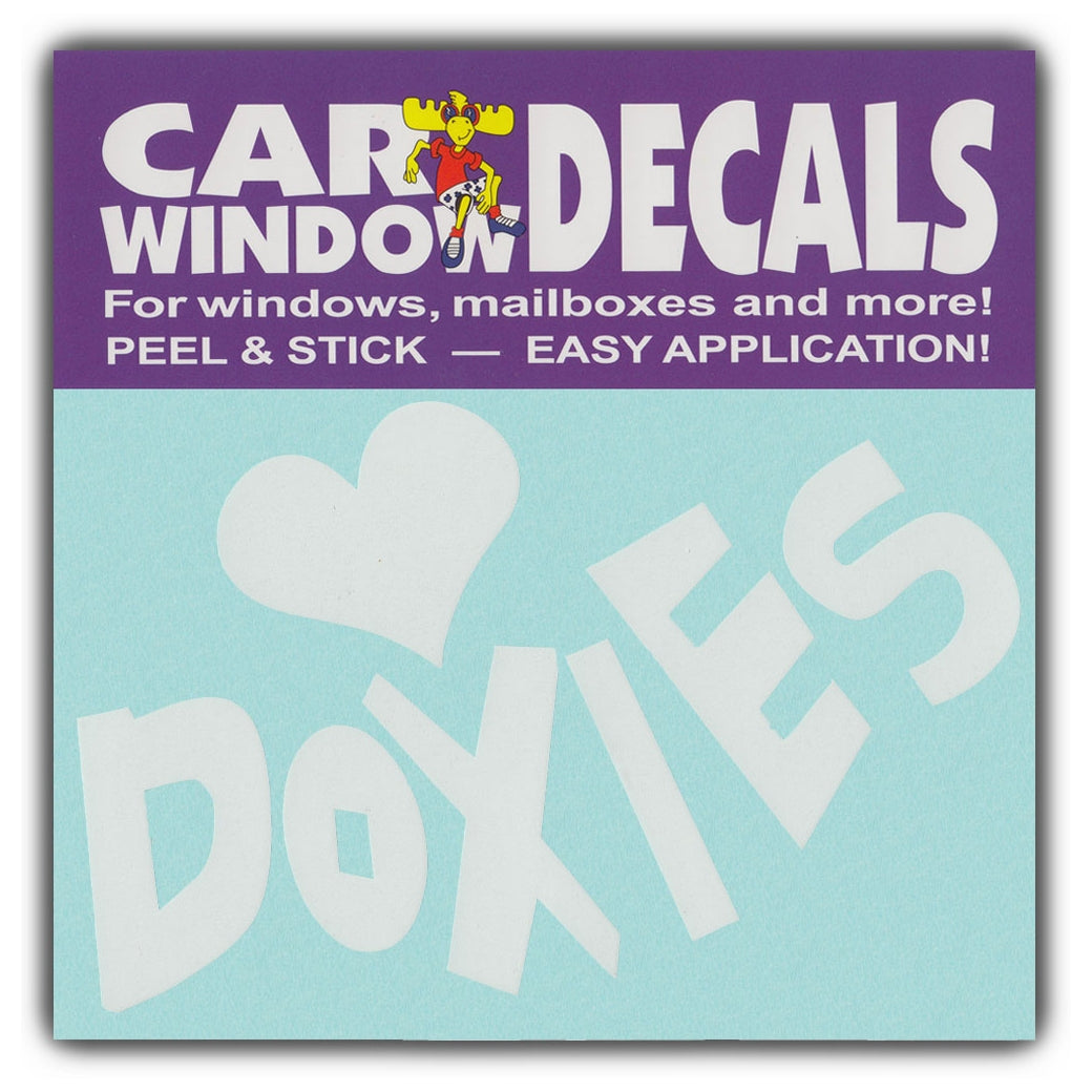 Window Decal - Love Doxies (4.5" Wide)